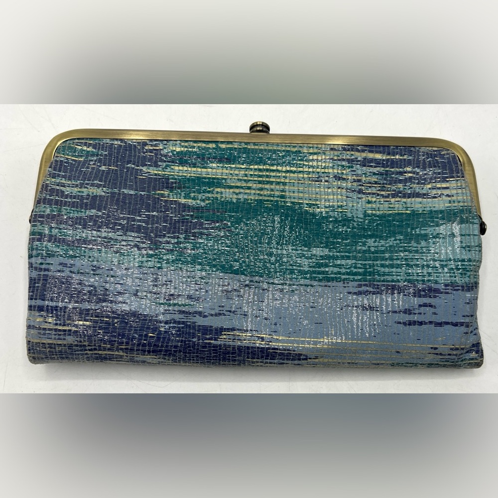 HOBO Blue and Green Wallet - Picture 2 of 13